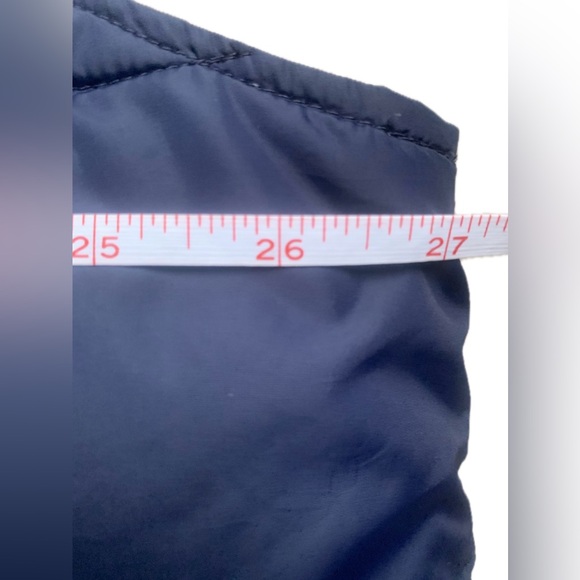 LANDS END Mens Down Filled Puffer Vest Blue, Side Pockets | XL - Picture 5 of 5